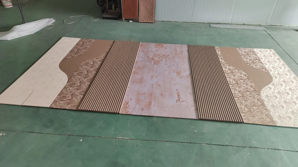 Custom mixed-texture luxury wall panel manufacturing by Saipin Decor